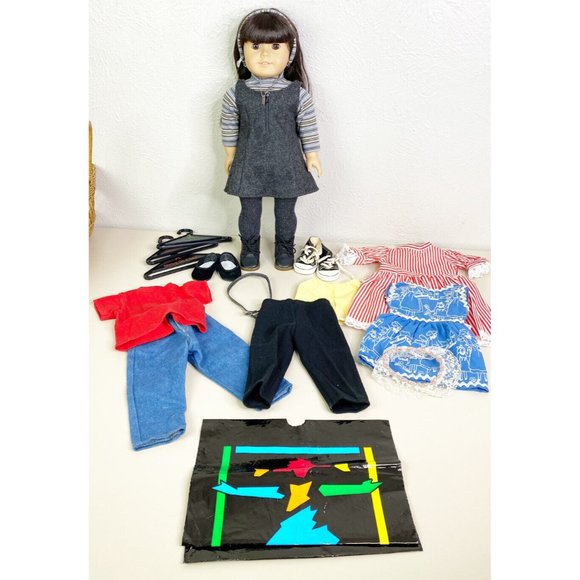 VTG Pleasant Co.American Girl Samantha Lot (Retired School Jumper Set +More) EUC